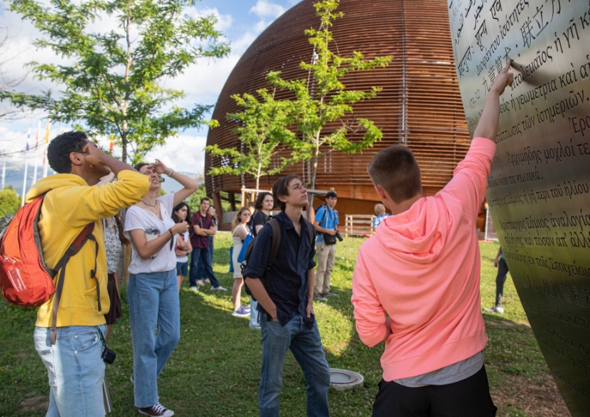 students explore outside of CERN